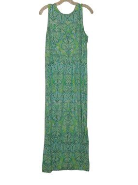 J. Jill Sleeveless Floral Maxi Dress Size Medium Tall
